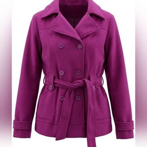YMI Womens  Double-Breasted Pea Coat Size Small